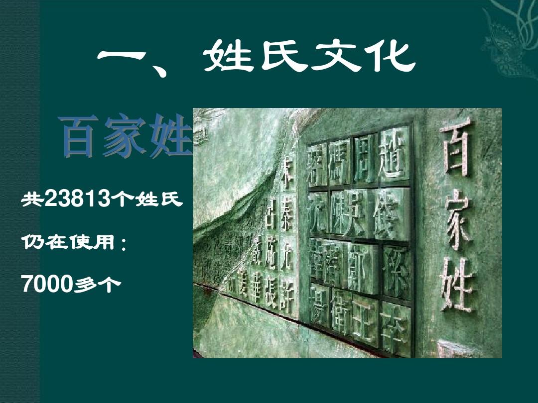 百家姓最新排名第一_百家姓最新排名_百家姓最新排名1一100名